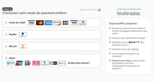 Moyens paiement ExpressVPN